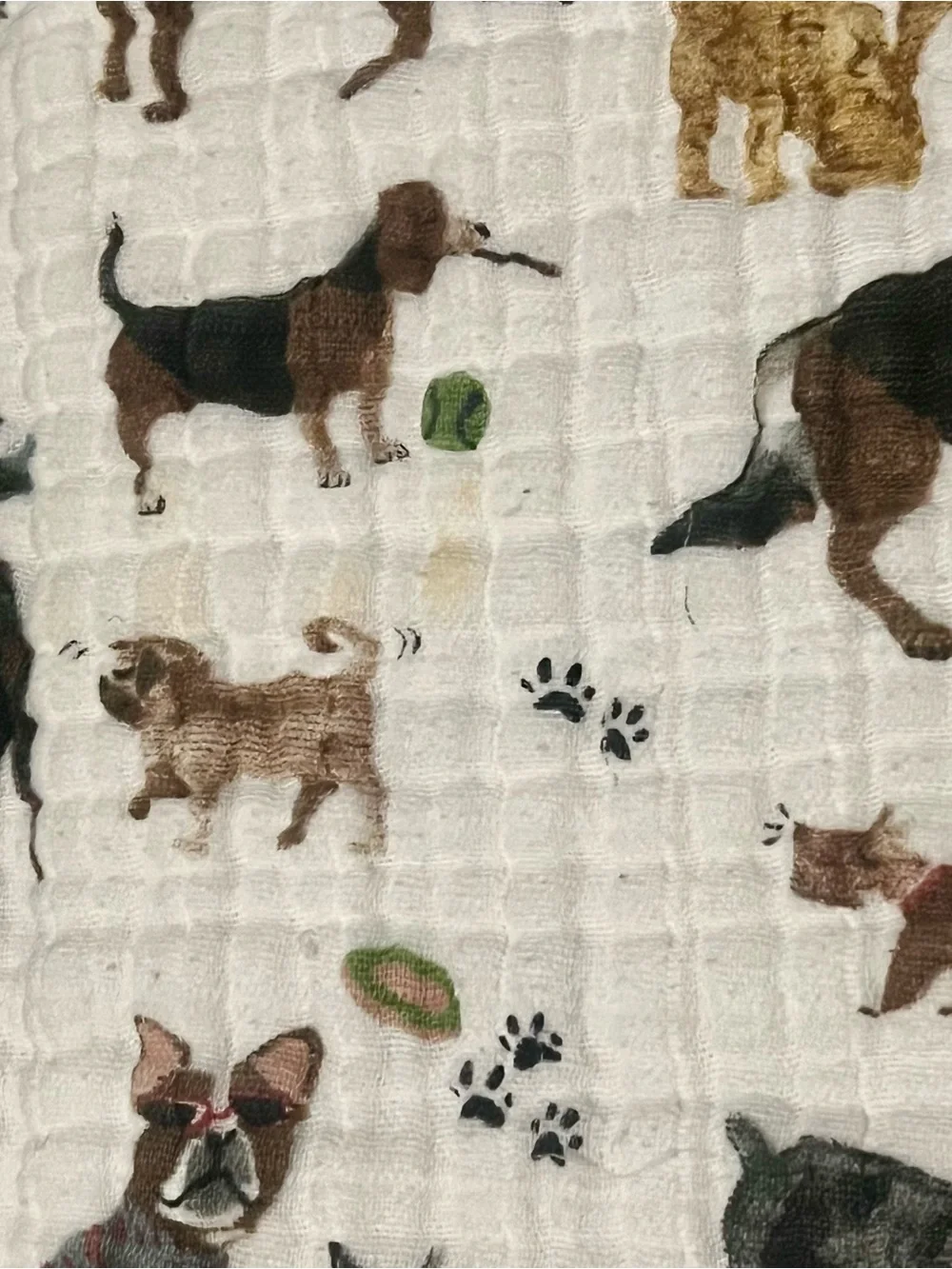 Dog Print Muslin Crib Bedding Quilted Baby Blanket and Sheet- Little Unicorn